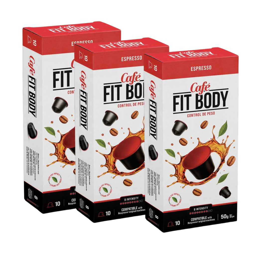 FitBody Coffee – El café que te ayuda a cuidarte ( Pack 3 Unidades 30 Capsulas)