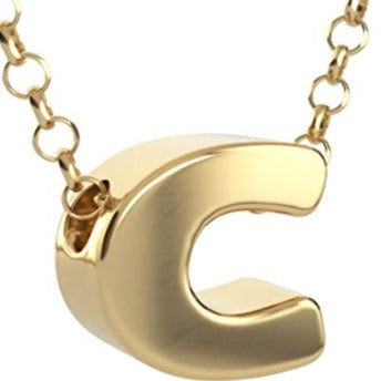 COLGANTE INICIALES CHAPADO EN ORO DE 24K