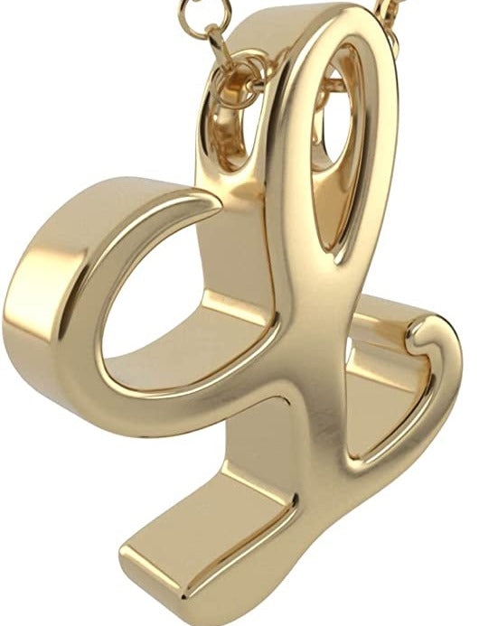 COLGANTE INICIALES CHAPADO EN ORO DE 24K