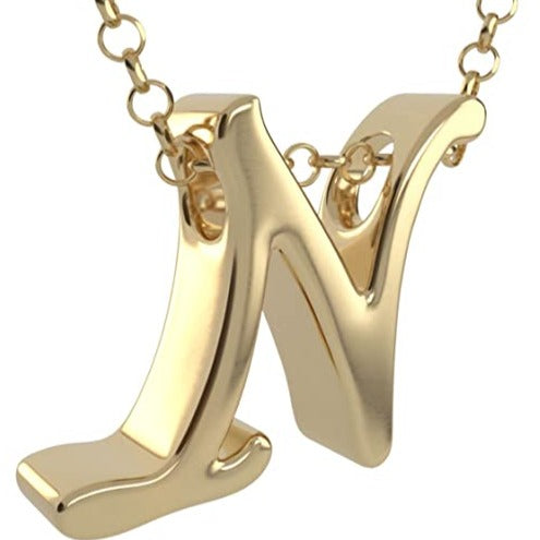 COLGANTE INICIALES CHAPADO EN ORO DE 24K