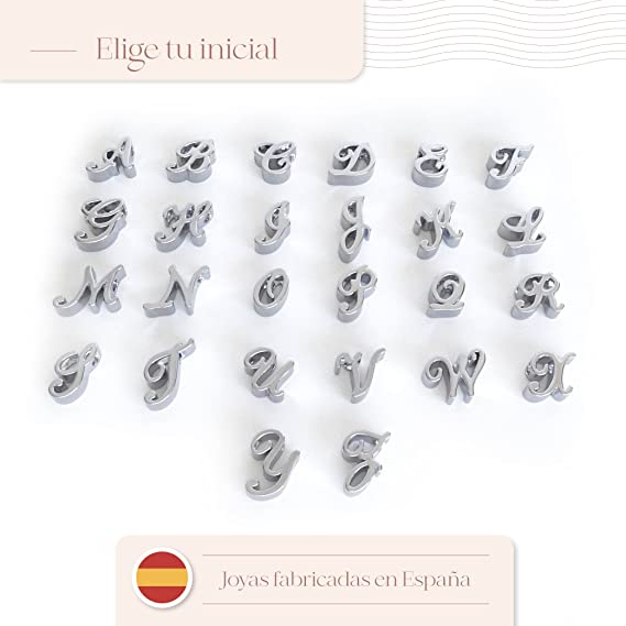 COLGANTE INICIALES EN PLATA DE LEY 925 CERTIFICADA