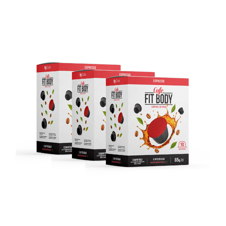 FitBody Coffee – El café que te ayuda a cuidarte ( Pack 3 Unidades 30 Capsulas)