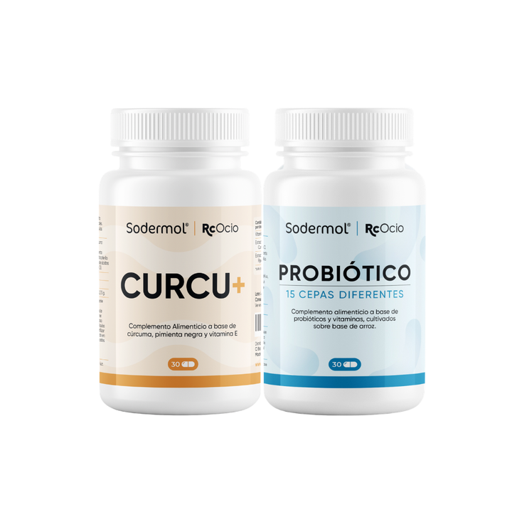 Pack antiinflamatorio digestivo: Curcu+  + Probiótico