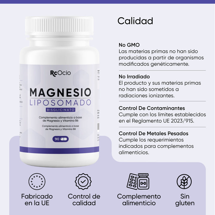 Magnesio Bisglicinato Liposomado + Vitamina B6