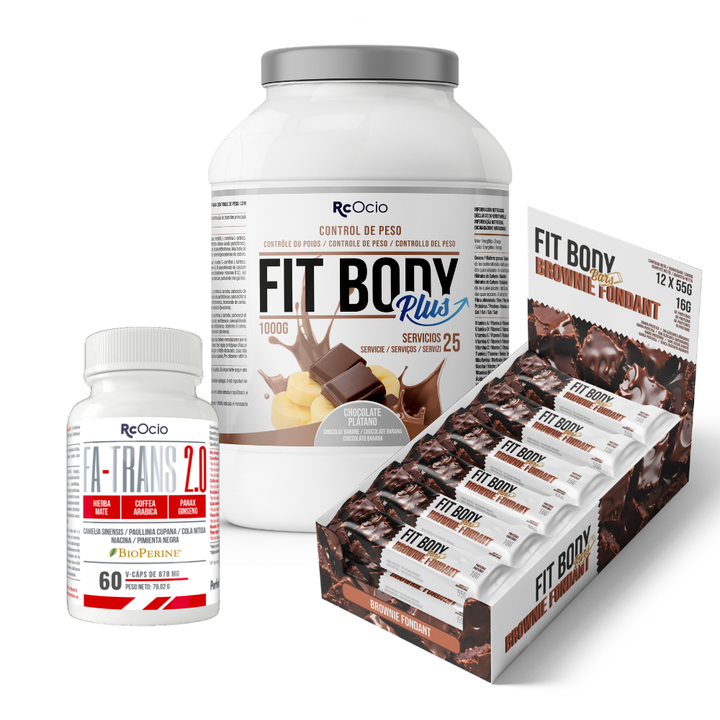 Pack FITBODY con caja de 12 barritas