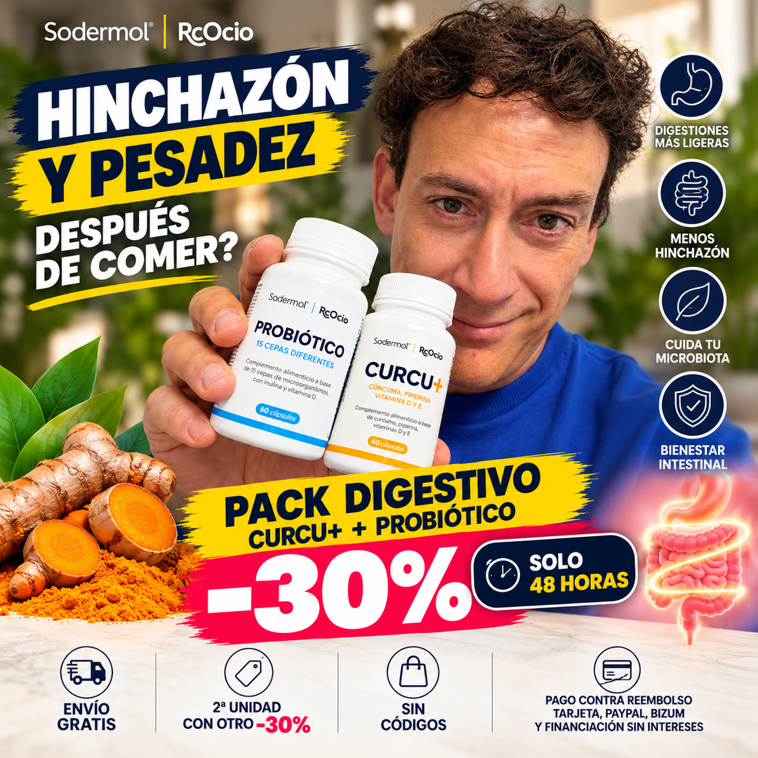 🔥 DESCUENTO DE LA SEMANA | PACK CURCU+ + PROBIÓTICO -30%