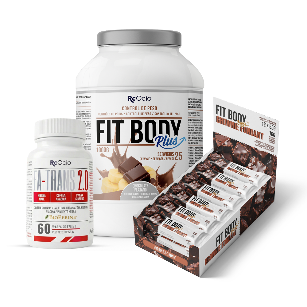 Pack FITBODY con caja de 12 barritas