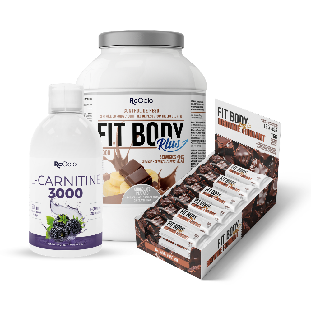 Pack FITBODY con caja de 12 barritas