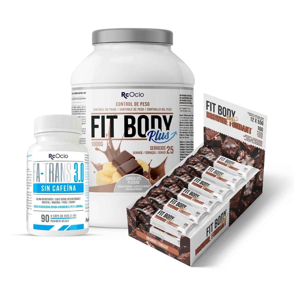 Pack FITBODY con caja de 12 barritas