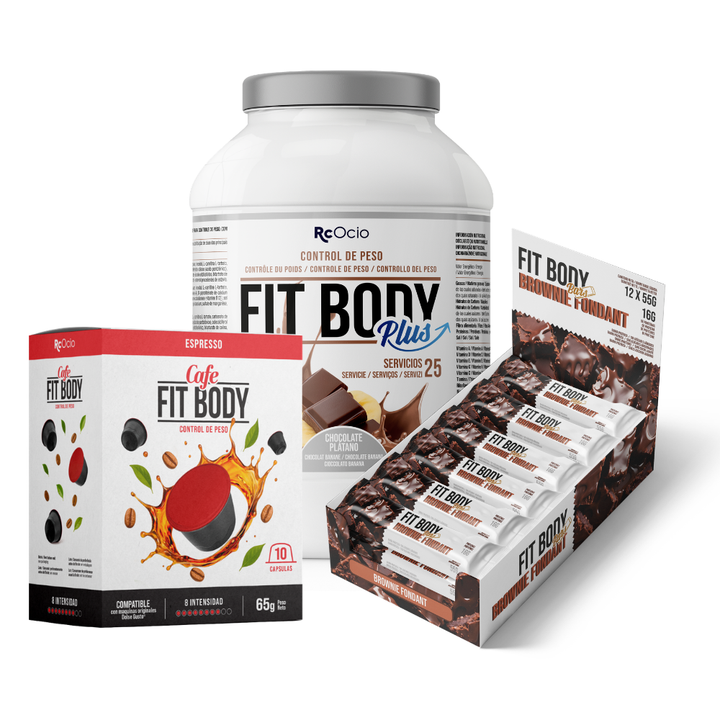 Pack FITBODY con caja de 12 barritas