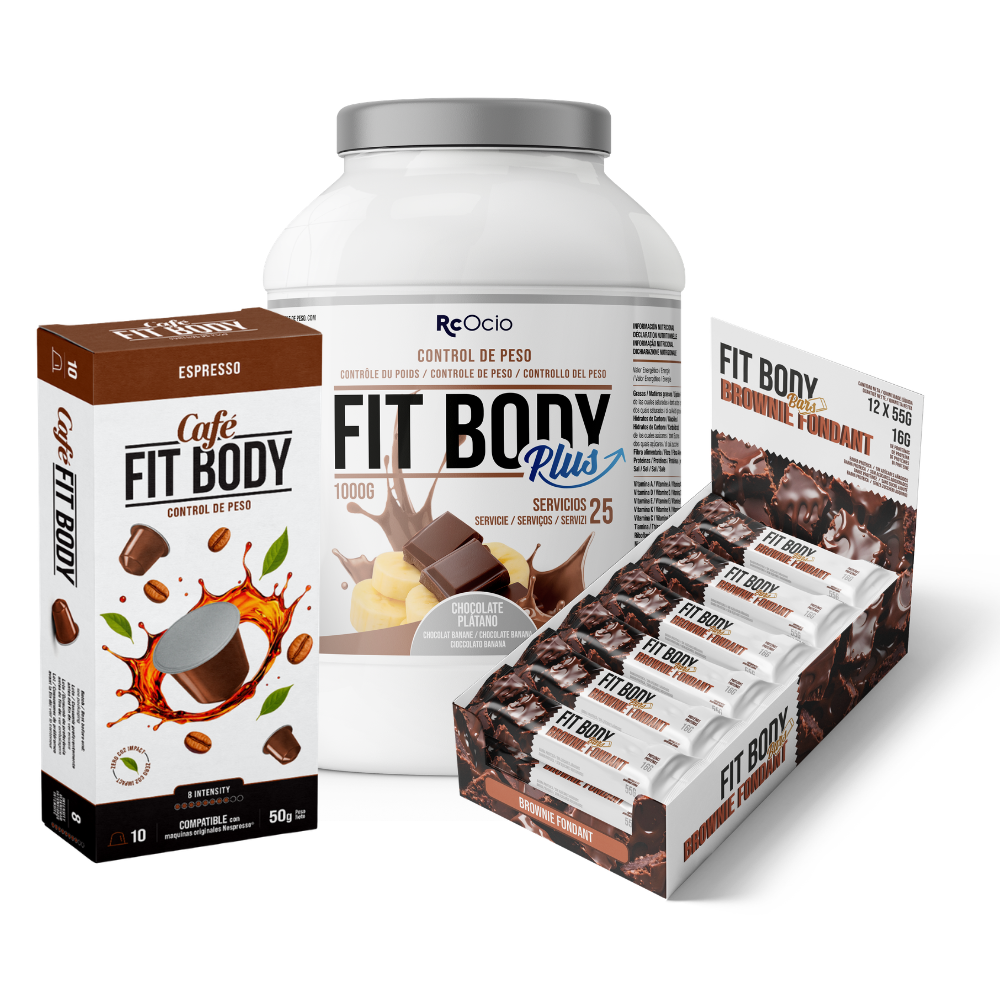 Pack FITBODY con caja de 12 barritas