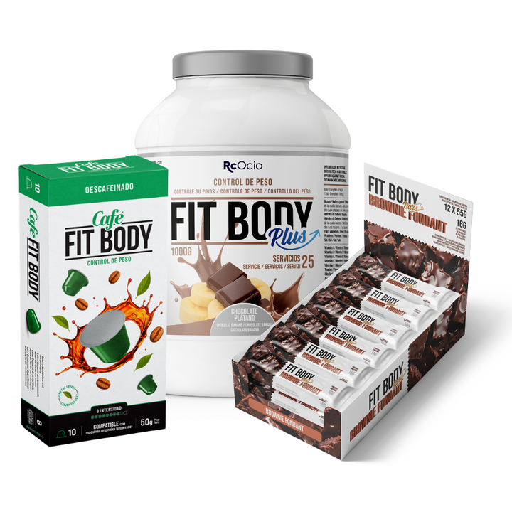 Pack FITBODY con caja de 12 barritas