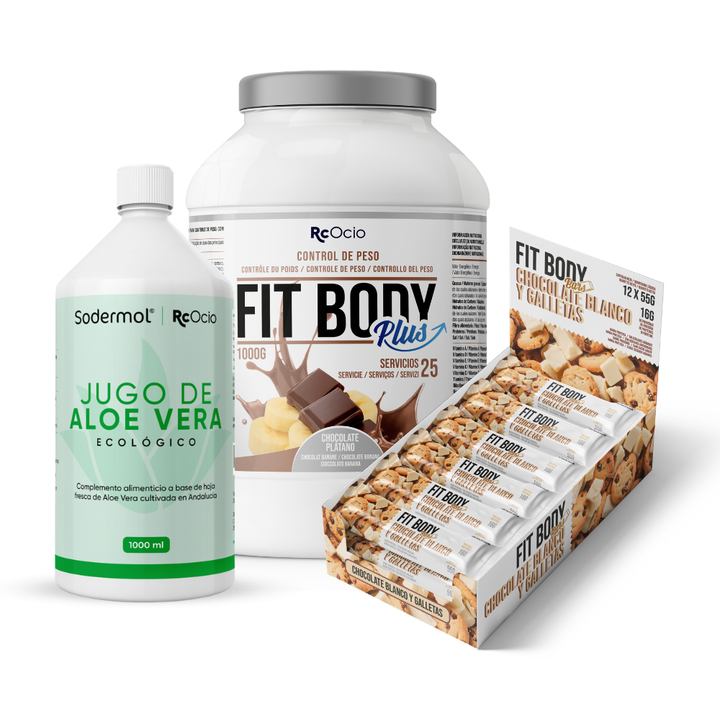 Pack FITBODY con caja de 12 barritas