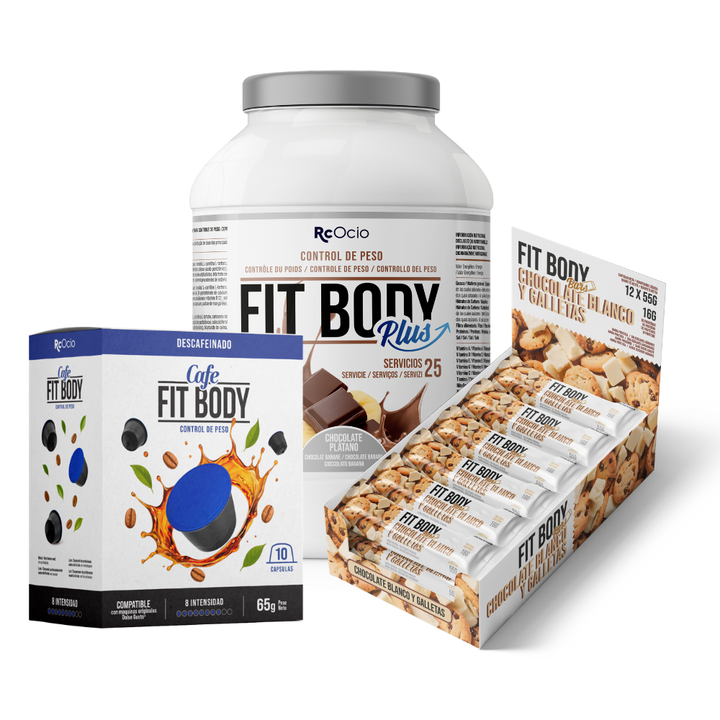 Pack FITBODY con caja de 12 barritas