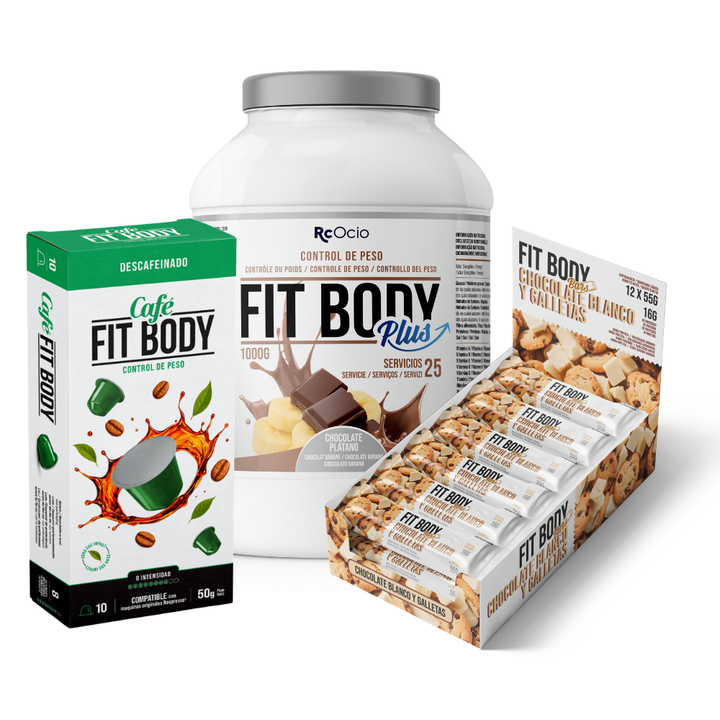 Pack FITBODY con caja de 12 barritas