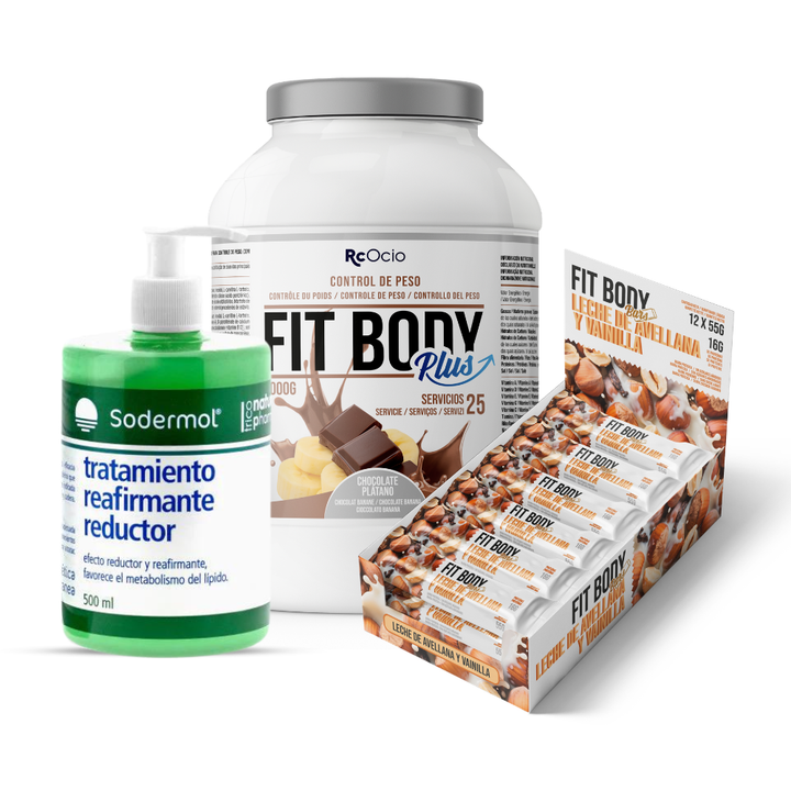 Pack FITBODY con caja de 12 barritas