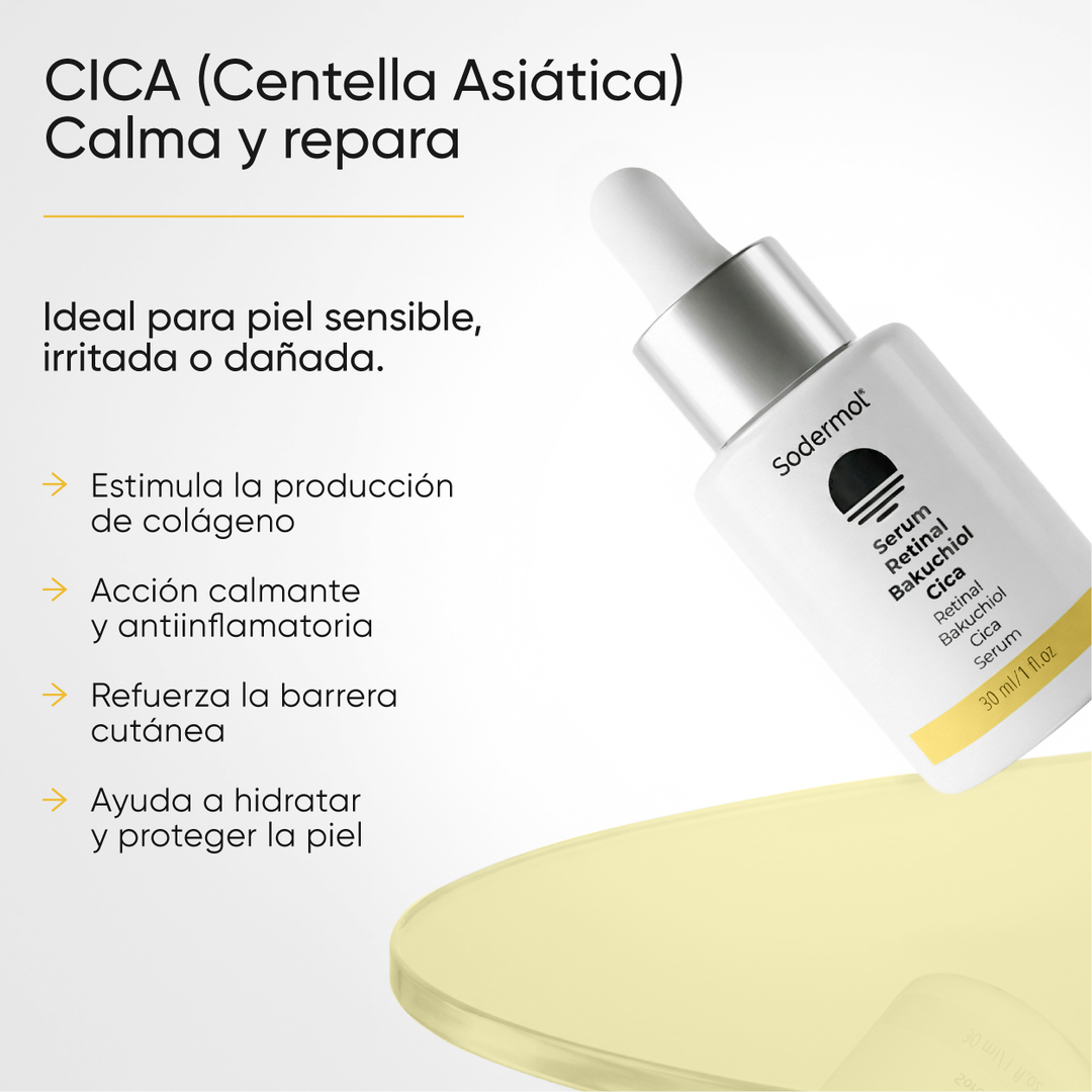 Serúm Retinal + Bakuchiol + Cica
