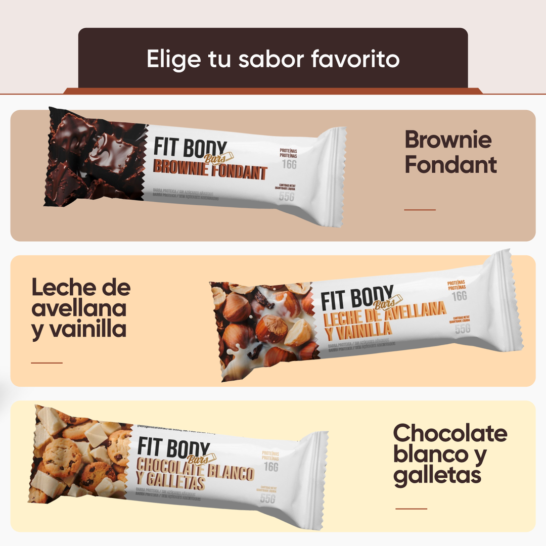 🔥 DESCUENTO DE LA SEMANA — PACK 3 SABORES FIT BODY BARS