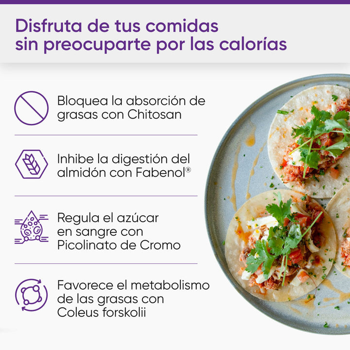 Bloqueador de carbohidratos y grasas