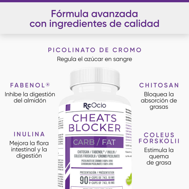 Bloqueador de carbohidratos y grasas