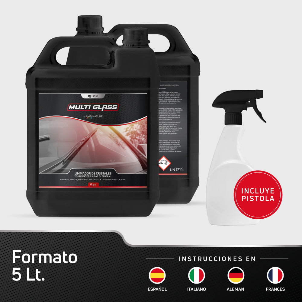 Limpiador de Cristales para Coche 3 en 1 (Multi Glass)