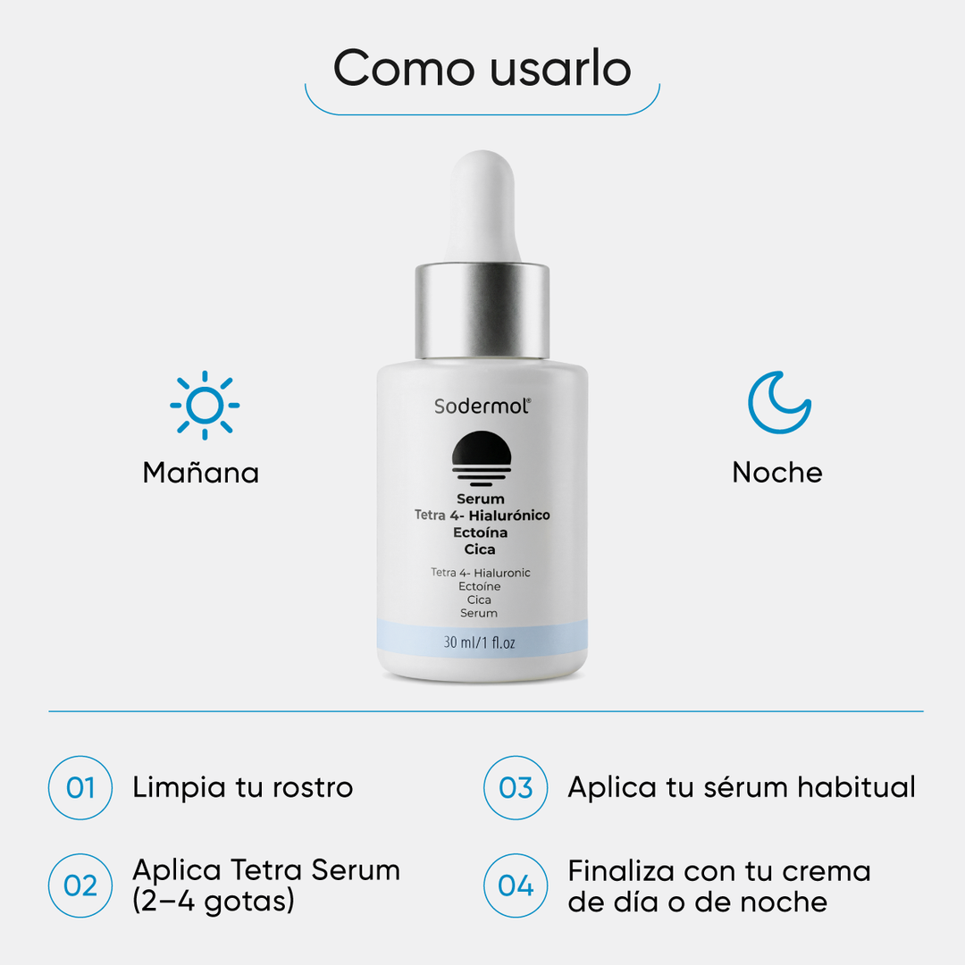 Sérum Tetra 4-Hialurónico + Ectoína + Cica