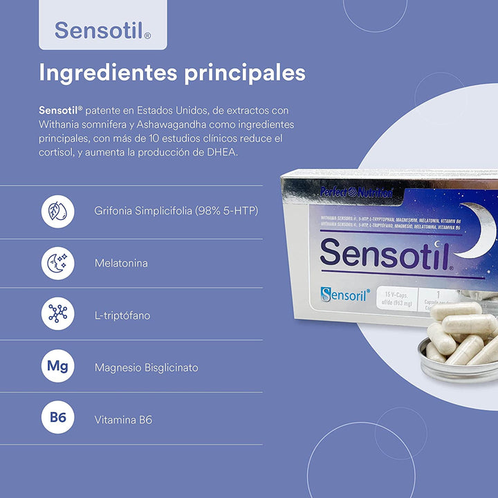 SensotilⓇ Regulador del sueño | Descanso profundo y alivio del estrés