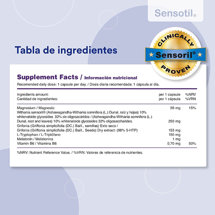 SensotilⓇ Regulador del sueño | Descanso profundo y alivio del estrés